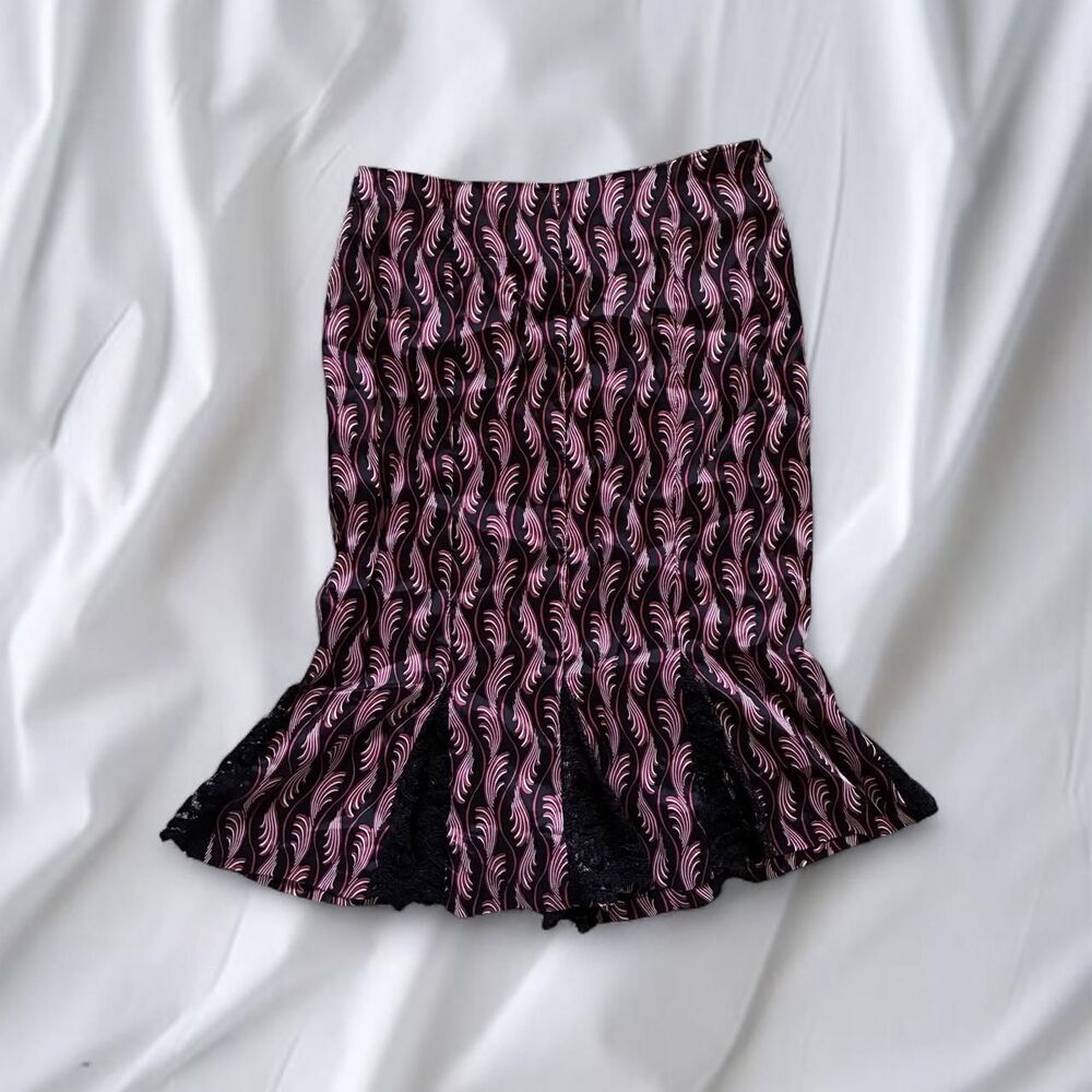 Tessuto Black and Red Skirt